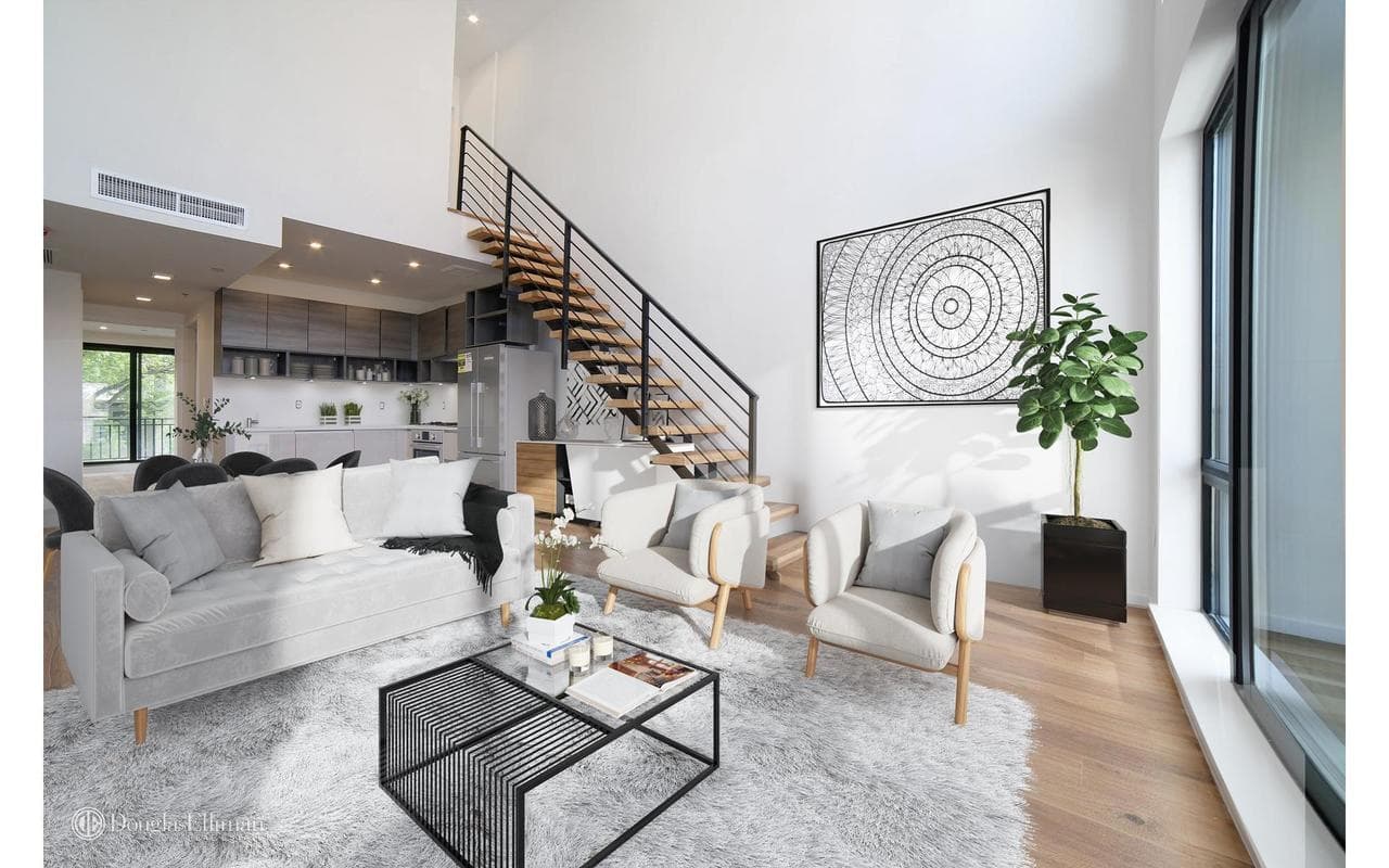 A Bed-Stuy two-bedroom duplex in a new development, for $1,049,000