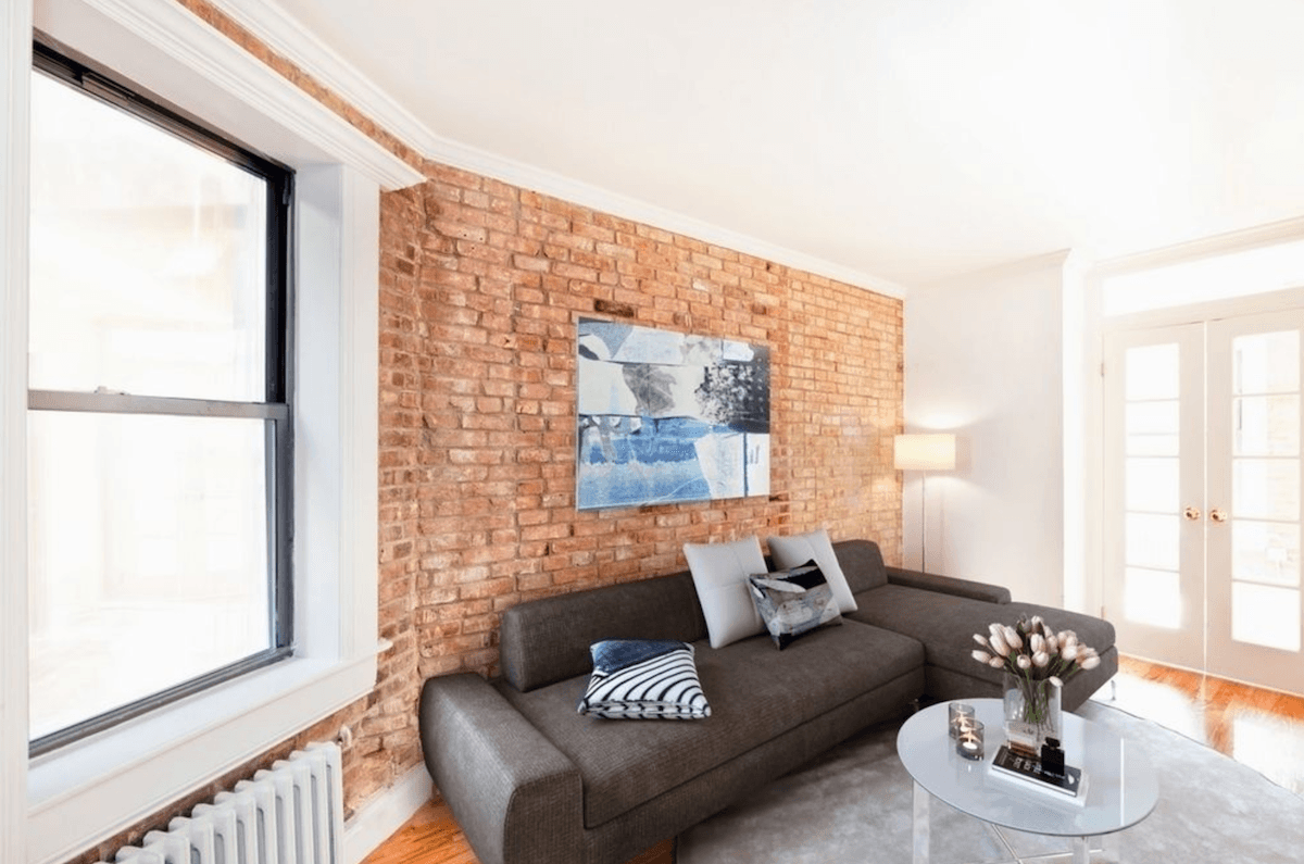 A sunlit two bedroom with exposed brick in Chinatown, for $3,000 