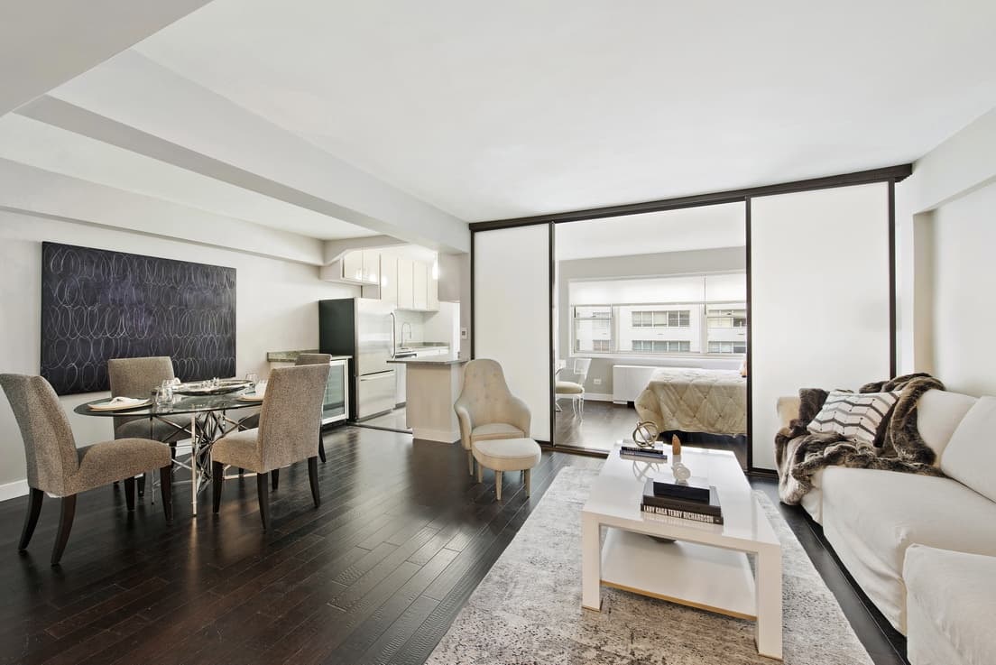 Renovations add a 'bedroom' and half-bath to this West 57th Street co-op, but does that double the price?