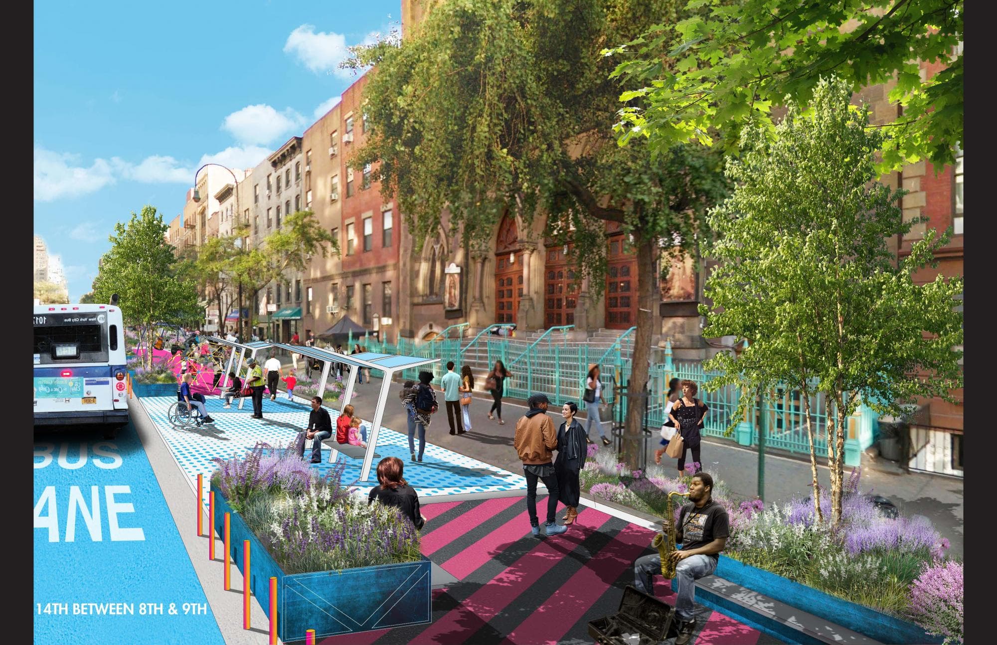 Check out this proposal for how to re-organize 14th Street during the L train shutdown