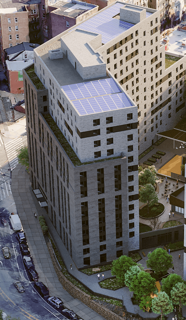 A rendering of the 14-story building at 1600 Grand Ave.