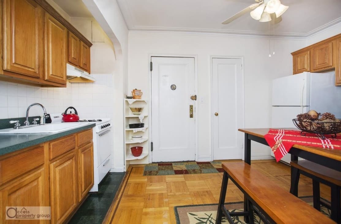 Despite an odd layout, this large Inwood one-bedroom holds promise