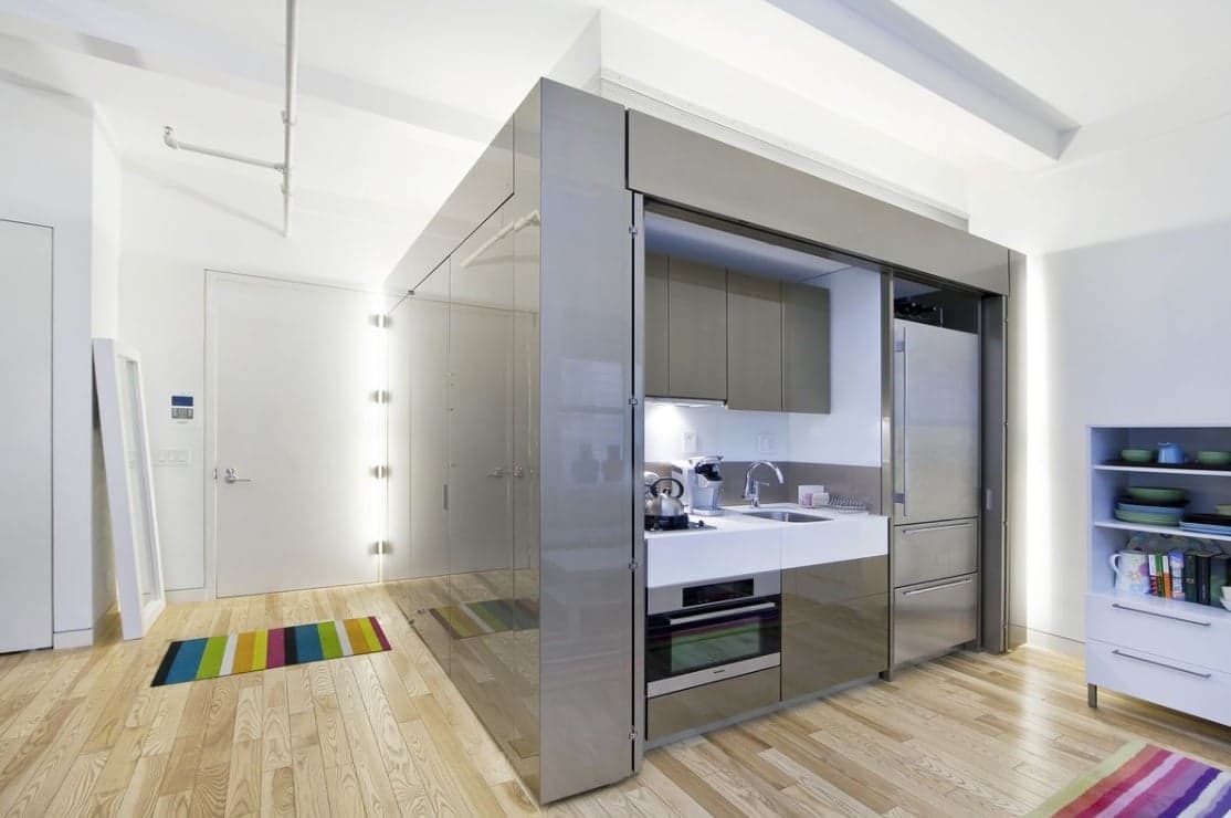 This quirky Flatiron studio features a 'pod' designed by Jade Jagger