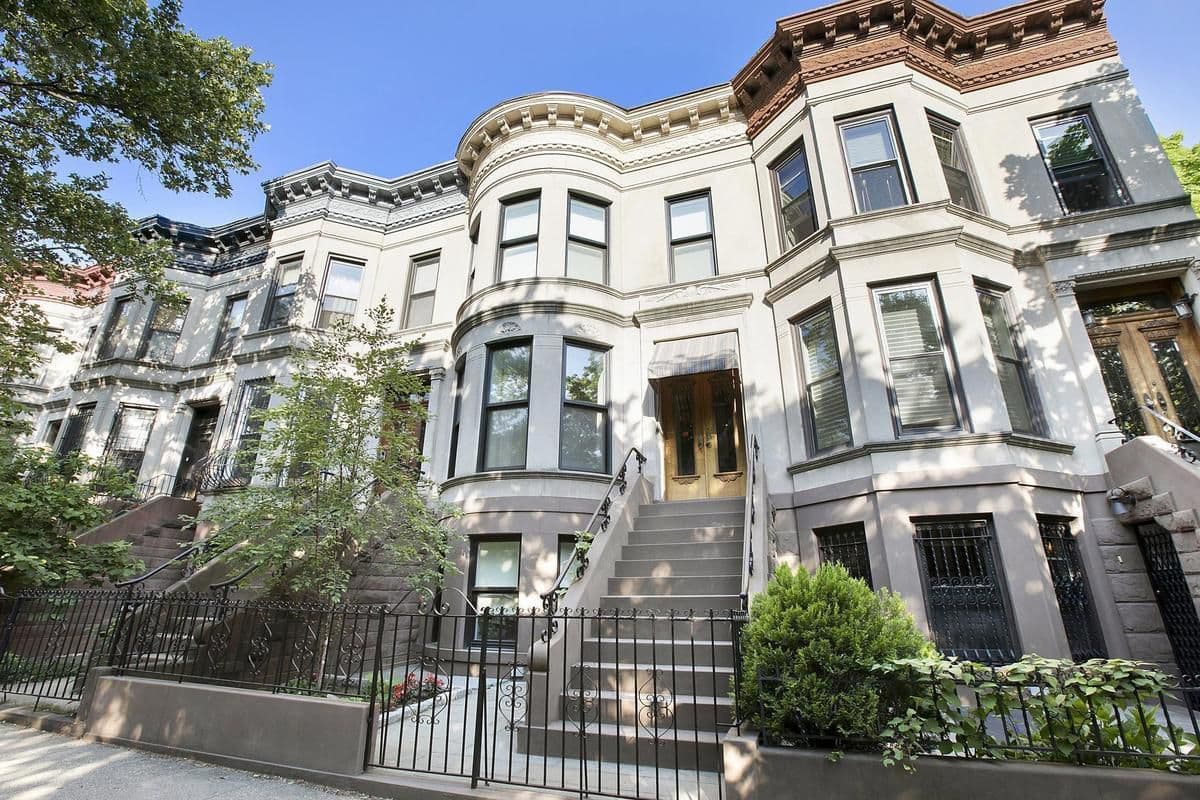 This three bedroom rental is in a well-preserved townhouse blocks from Prospect Park