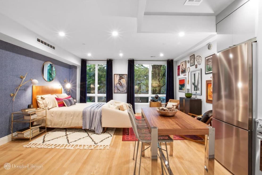 This studio in Bed-Stuy is brand new, and could be made into a one bedroom
