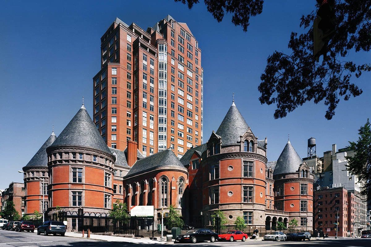 A condo in one of Manhattan's most striking (and some say, haunted) landmark buildings