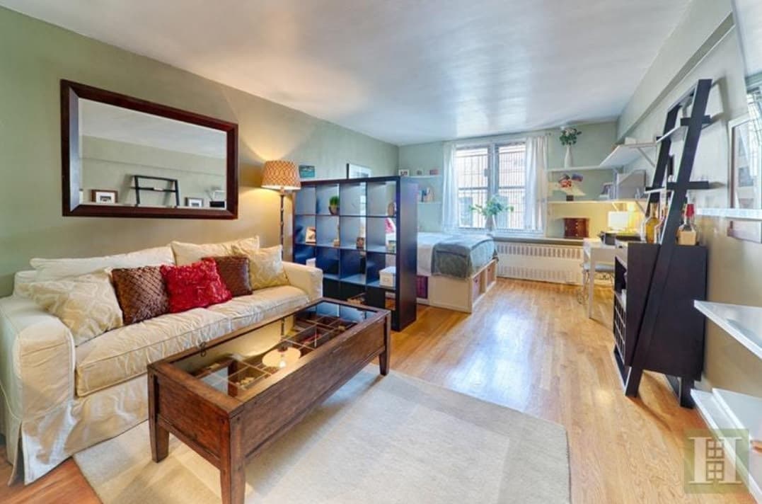 This Kips Bay studio has an updated kitchen and bathroom, and a dash of personality