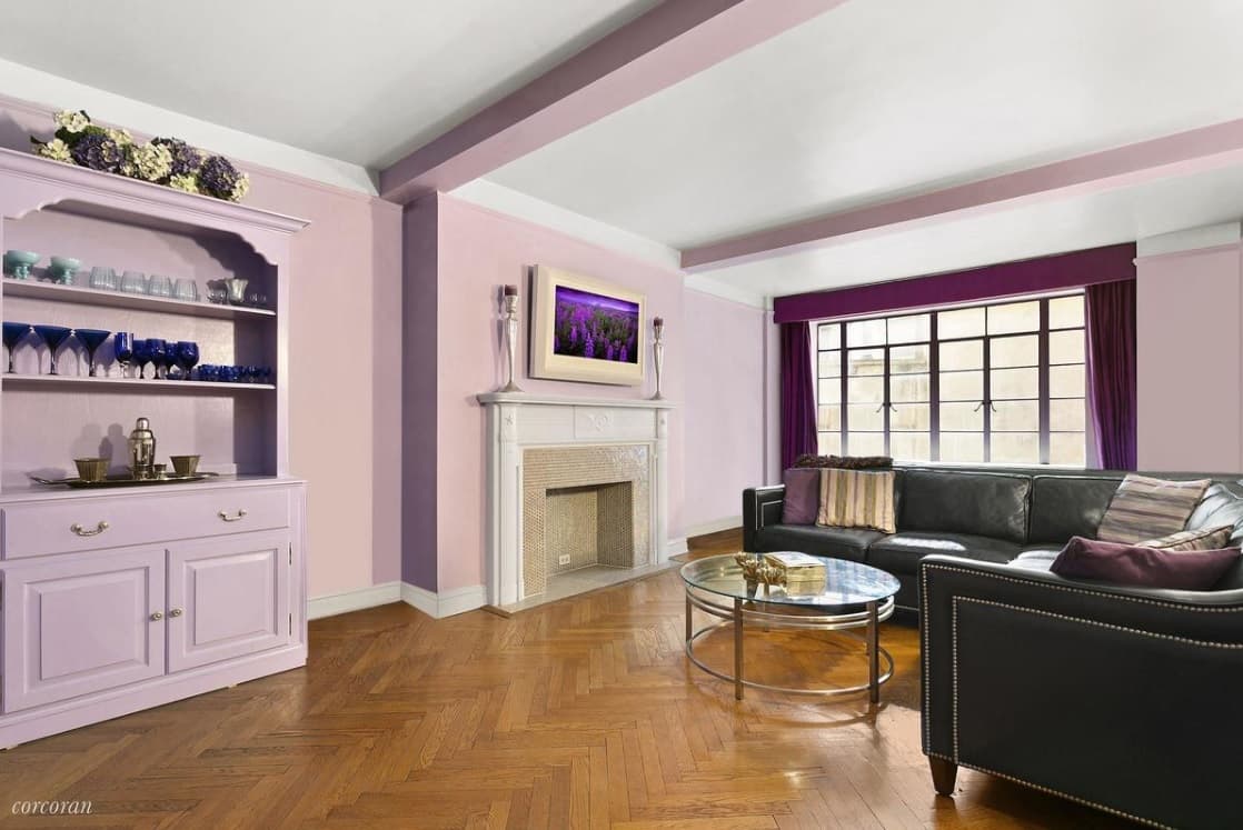 Embrace your inner Prince in this purple Upper West Side studio (or repaint it)