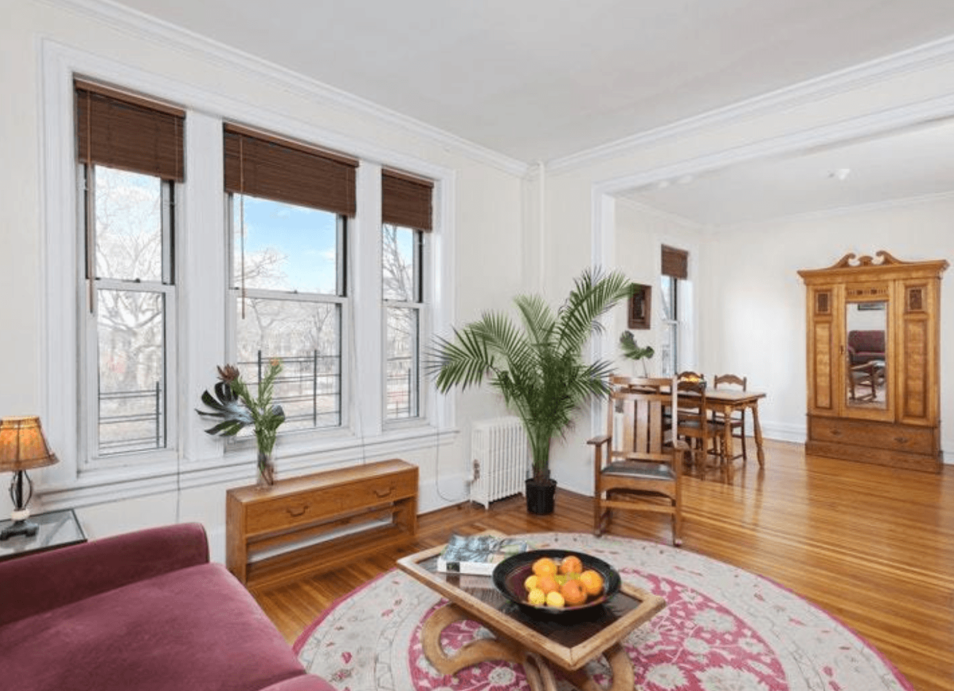 This Sunset Park two-bedroom looks out over the neighborhood's namesake