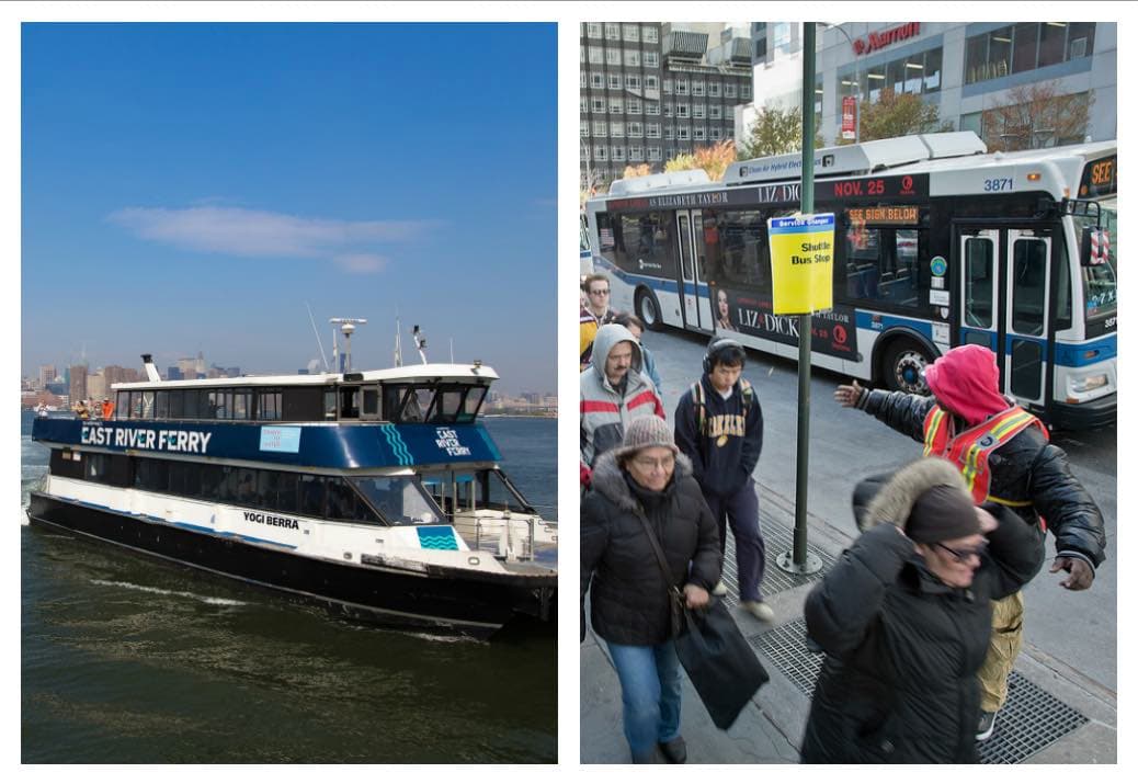 Would you rather rely on a bus or a ferry if your subway line stopped running?