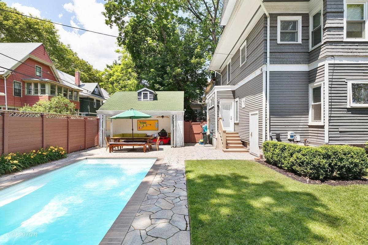 This dreamy Ditmas Park Victorian comes with an in-ground pool
