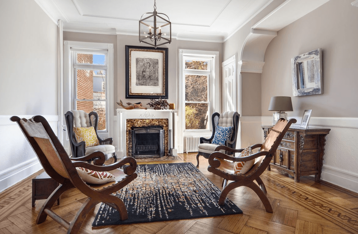 This stately Park Slope townhouse has lots of original details as well as modern upgrades