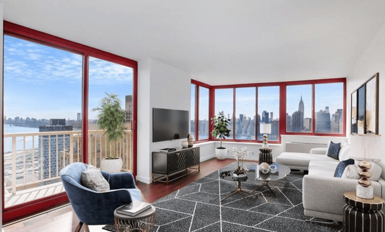 Enjoy the view from this two-bedroom condop in Long Island City