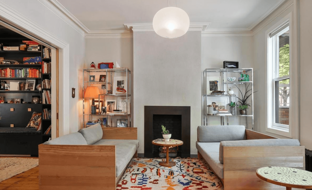 This extra-wide Greenpoint townhouse is chockablock with custom features