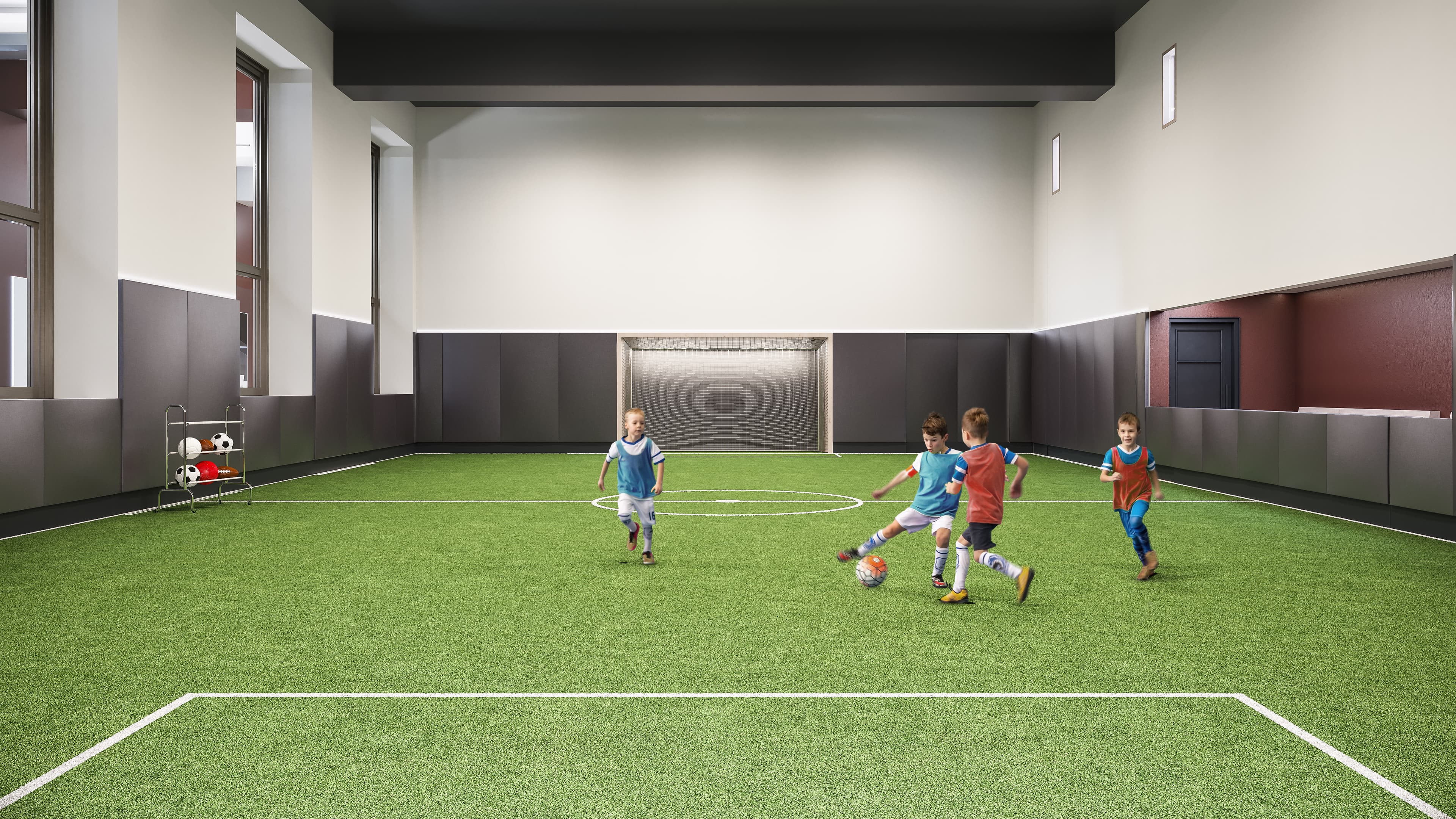 New NYC condo buildings woo sports fans with eye-popping basketball and tennis courts, soccer fields, and more