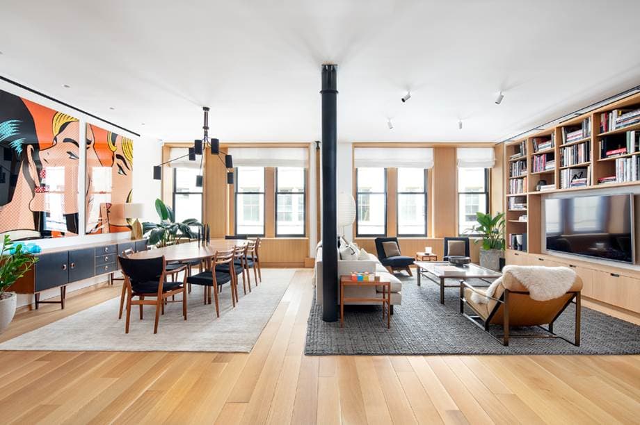This Soho loft has serious design cred and conversation-piece bathrooms