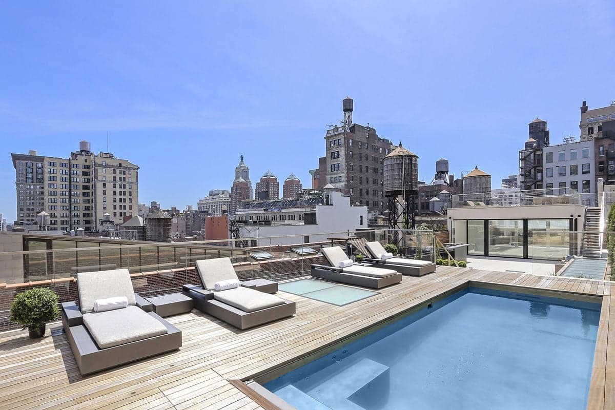 This stunning Union Square penthouse comes with a private rooftop pool