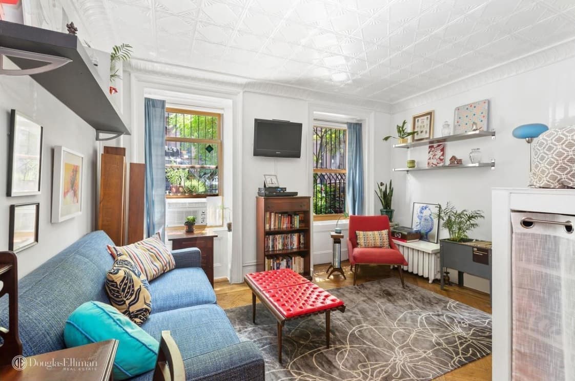This charming Park Slope studio is priced well but could use more storage space