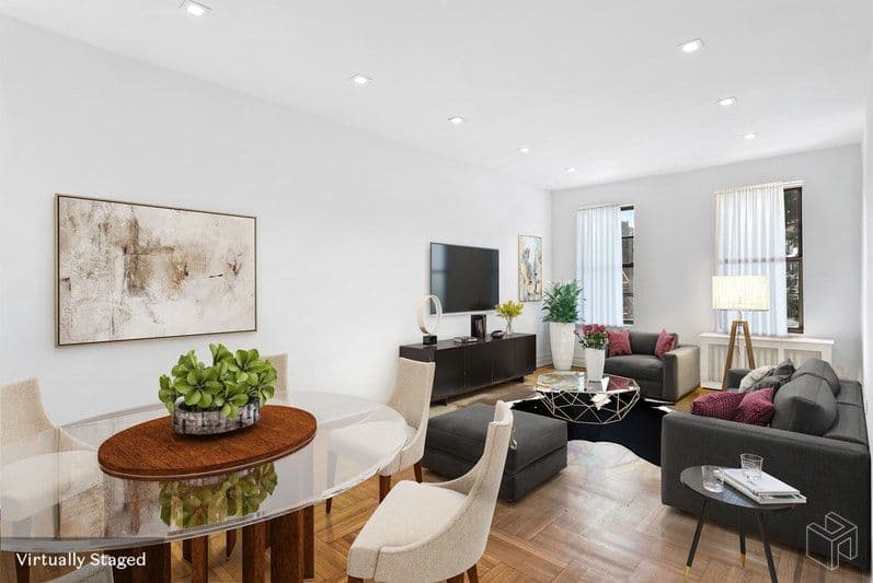 A Clinton Hill two bedroom for $845,000, no board approval required