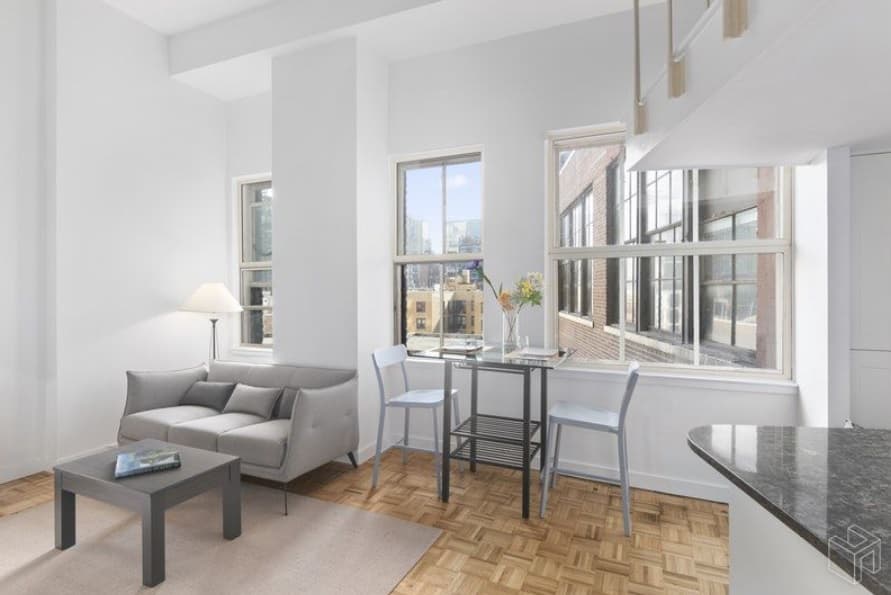 An East Village studio with a large loft where you can sleep or work, for $595,000