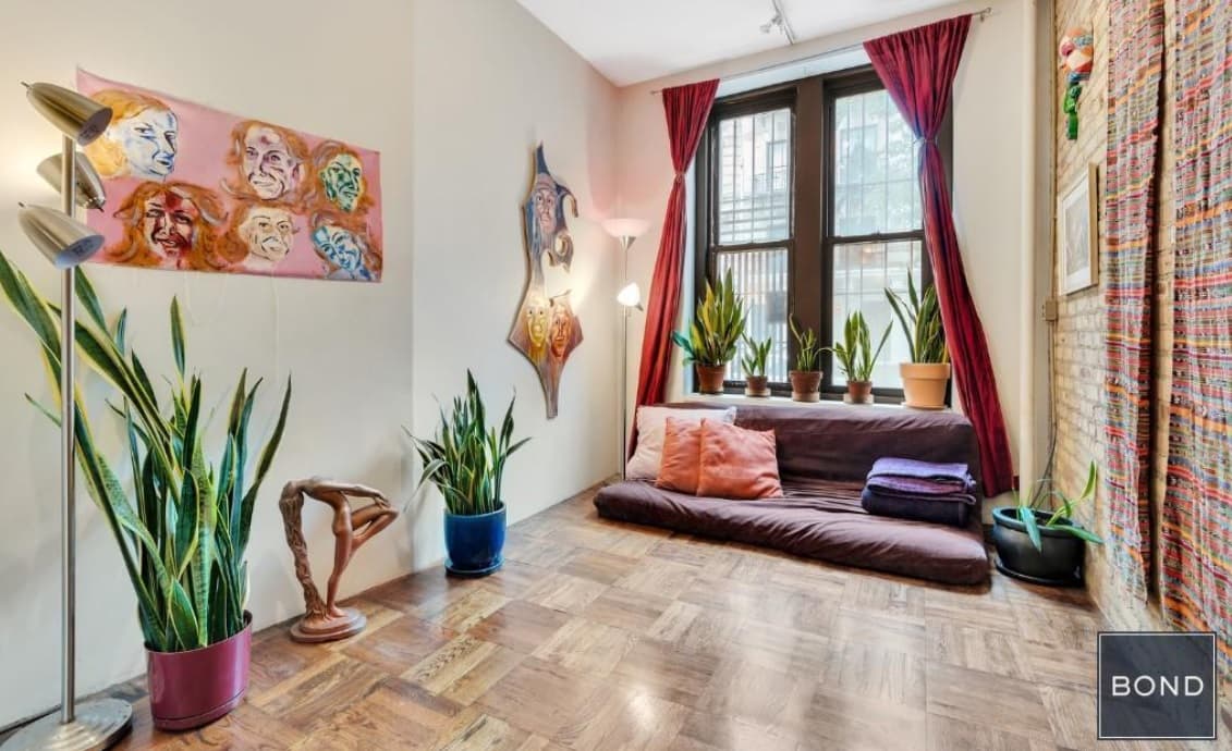 An East Village studio with a sleeping loft and three outdoor spaces, for $399,000 