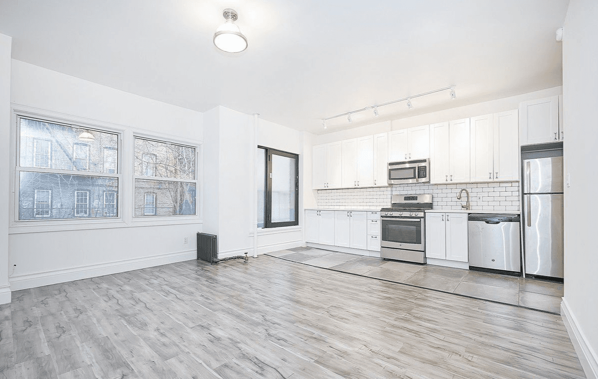 This Concourse three bedroom is bright, newly renovated, and only $2,600 a month