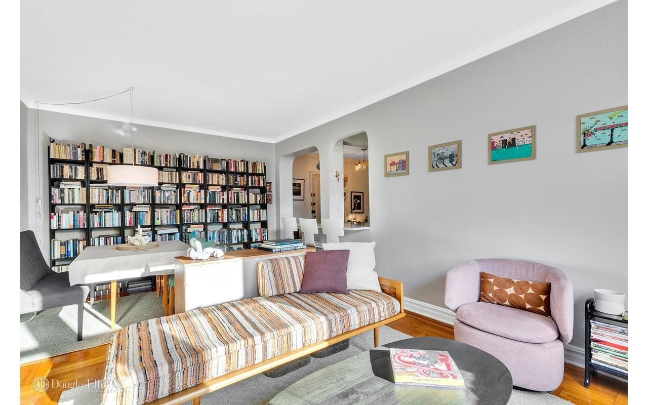 A one-bedroom prewar with an office with near Prospect Park, for $569,000
