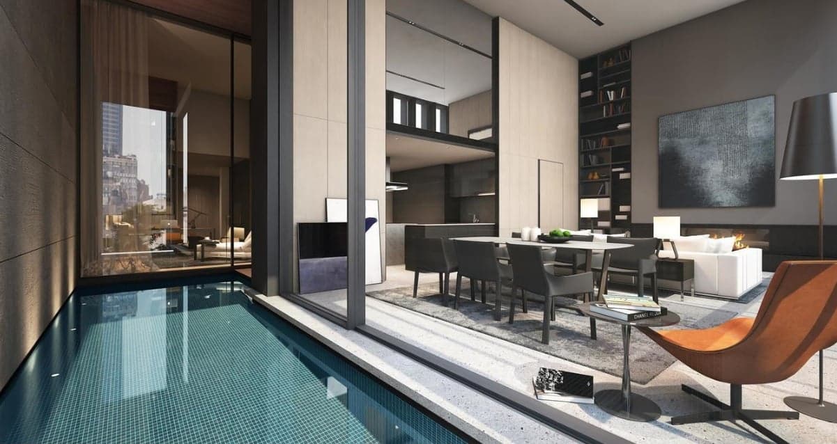What you need to know about buying a NYC apartment with a private swimming pool