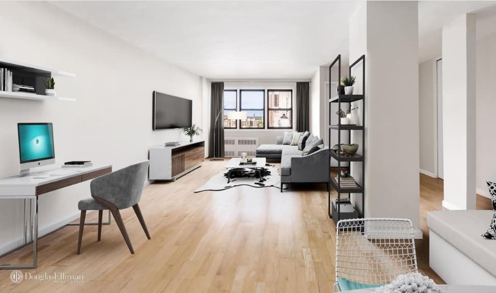 A renovated studio with a separate sleeping alcove in Inwood, for $318,000