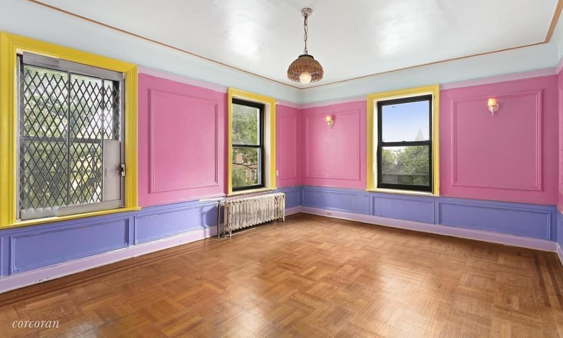 A Park Slope three bedroom with 18 windows for $1,395,000, no board approval required