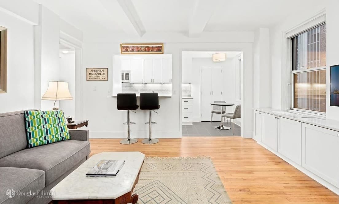 A Midtown studio with a renovated kitchen and bath, for $485,000