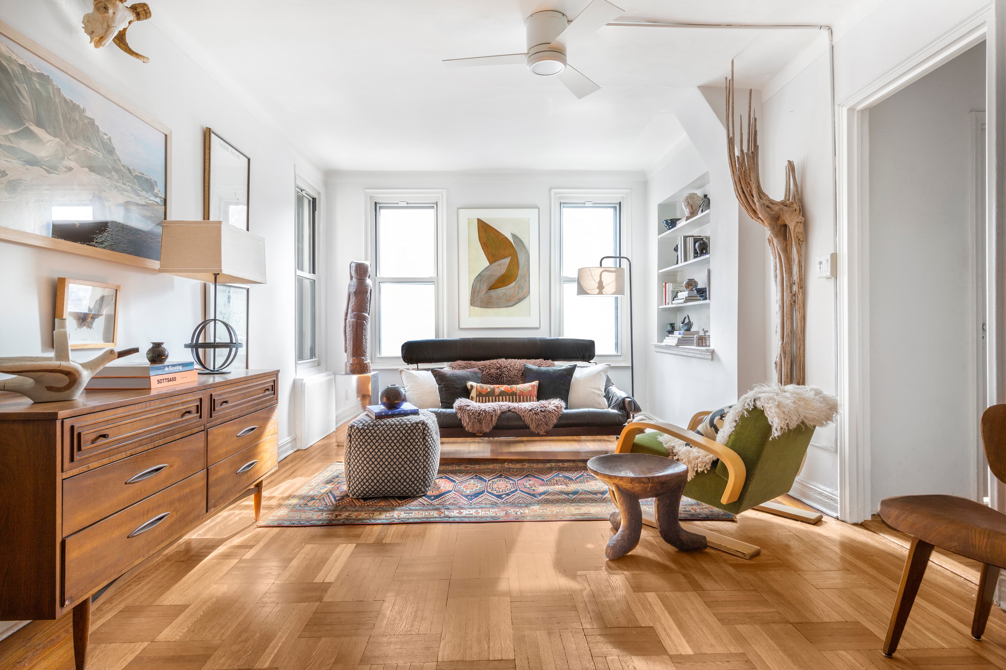 A Kensington studio with an eat-in kitchen and separate sleeping area, for $295,000