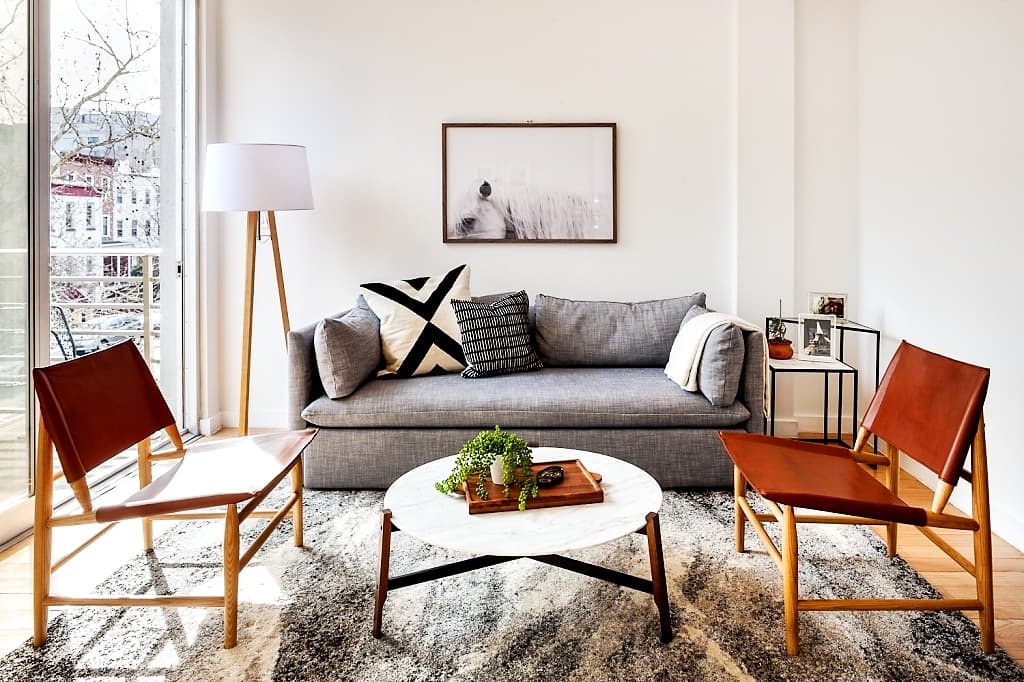 This Fort Greene two-bedroom doubles up on a key amenity: outdoor space