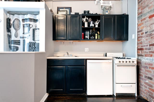 A living room shower isn't the biggest hitch to selling this Soho studio