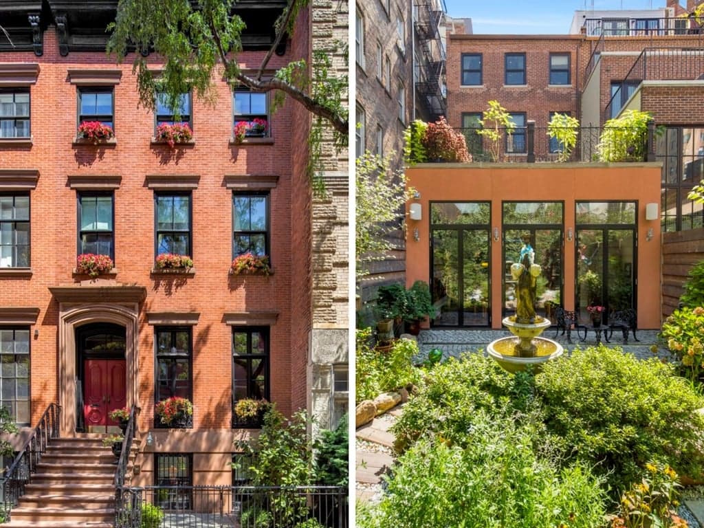 This West Village townhouse will be ideal for backyard soirees come summer