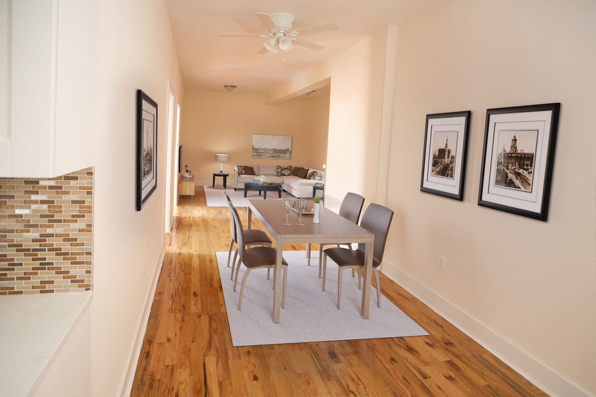 A three-bedroom, renovated rental in Prospect Lefferts Gardens for Brooklyn's median price