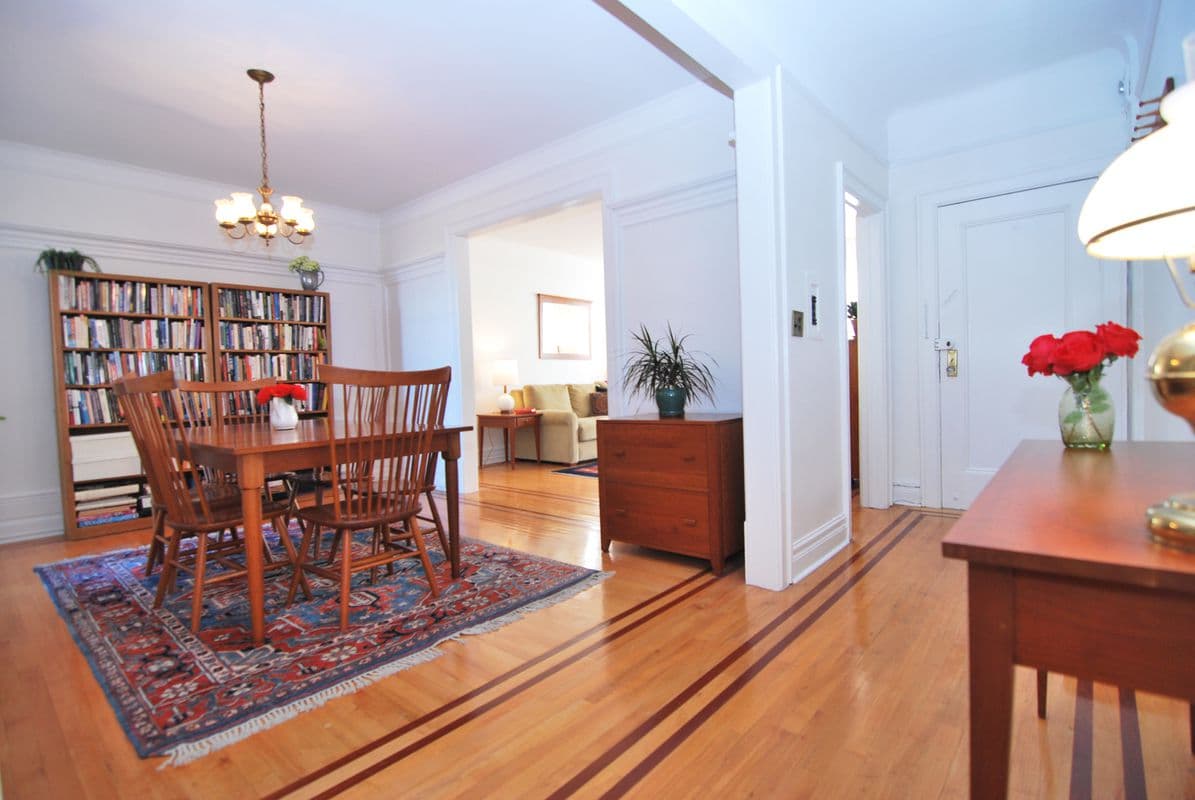A Jackson Heights two bedroom with lots of prewar details, for $585,000 (and 25 percent down)