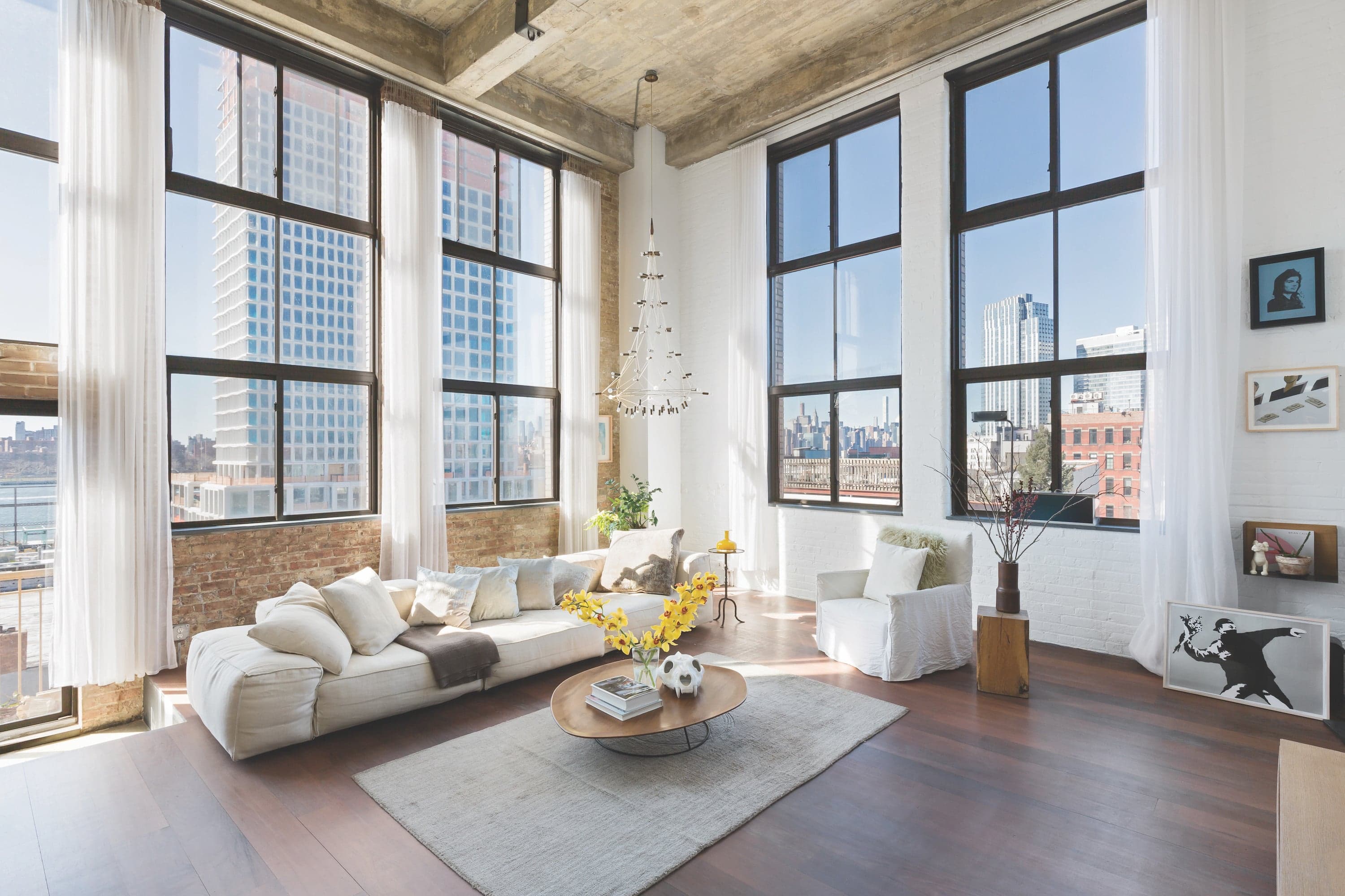 A Williamsburg duplex loft with double-height ceilings, for $4,680,000
