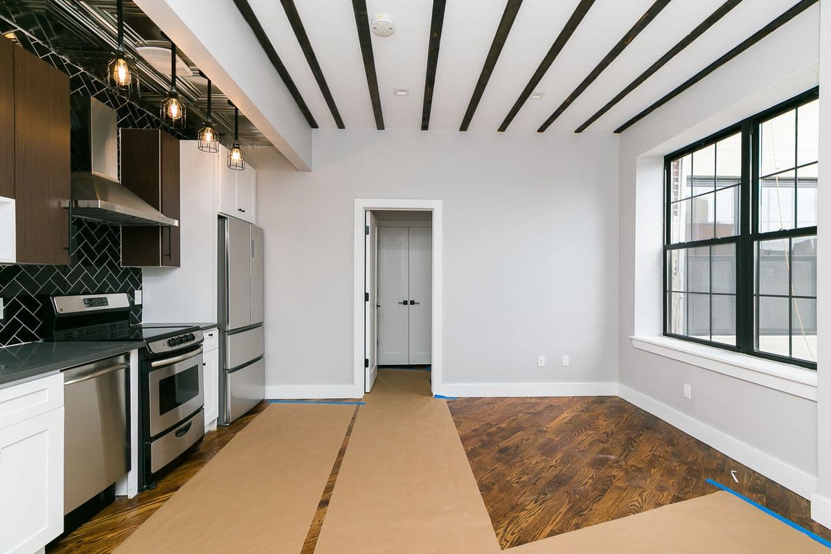 Would you rent this two bedroom, two bath, in a converted loft building in Bed-Stuy, for $3,000?