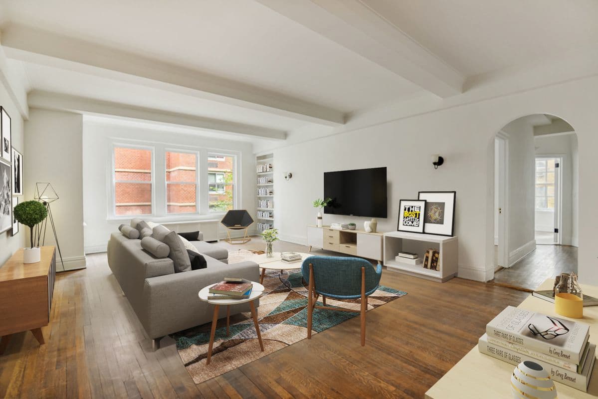 A renovated Sutton Place two bedroom with a gourmet kitchen, no board approval required
