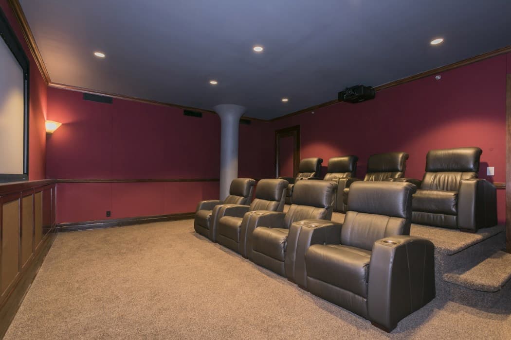 Six homes with plush private screening rooms for catching this Sunday’s Super Bowl