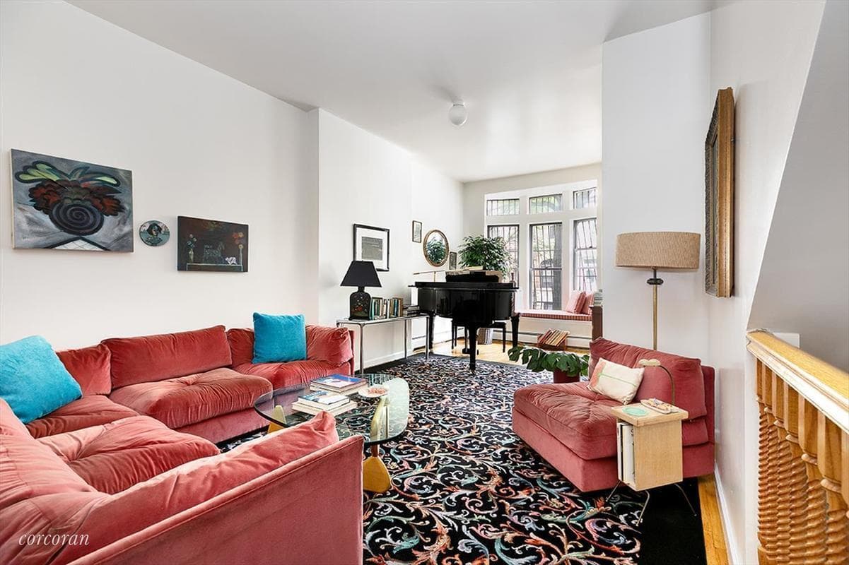 A three-family Hamilton Heights townhouse with a backyard and a yoga room, for $2,750,000