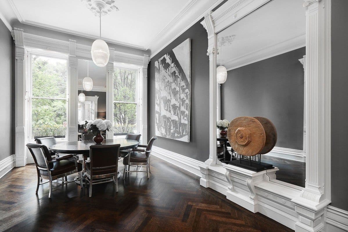 A renovated Harlem townhouse with lots of historic detail, for $9,900,000