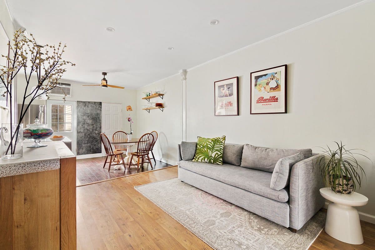 A Windsor Terrace townhouse with a patio and a rental, for $1,449,000