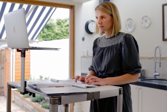 A standing desk you can store in a drawer