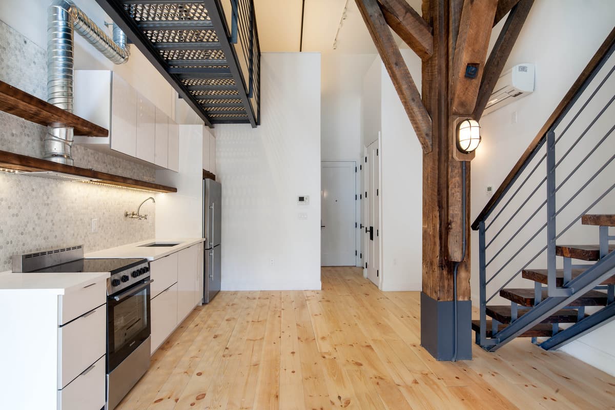 The Platonic ideal of rustic-chic in this converted two-bedroom