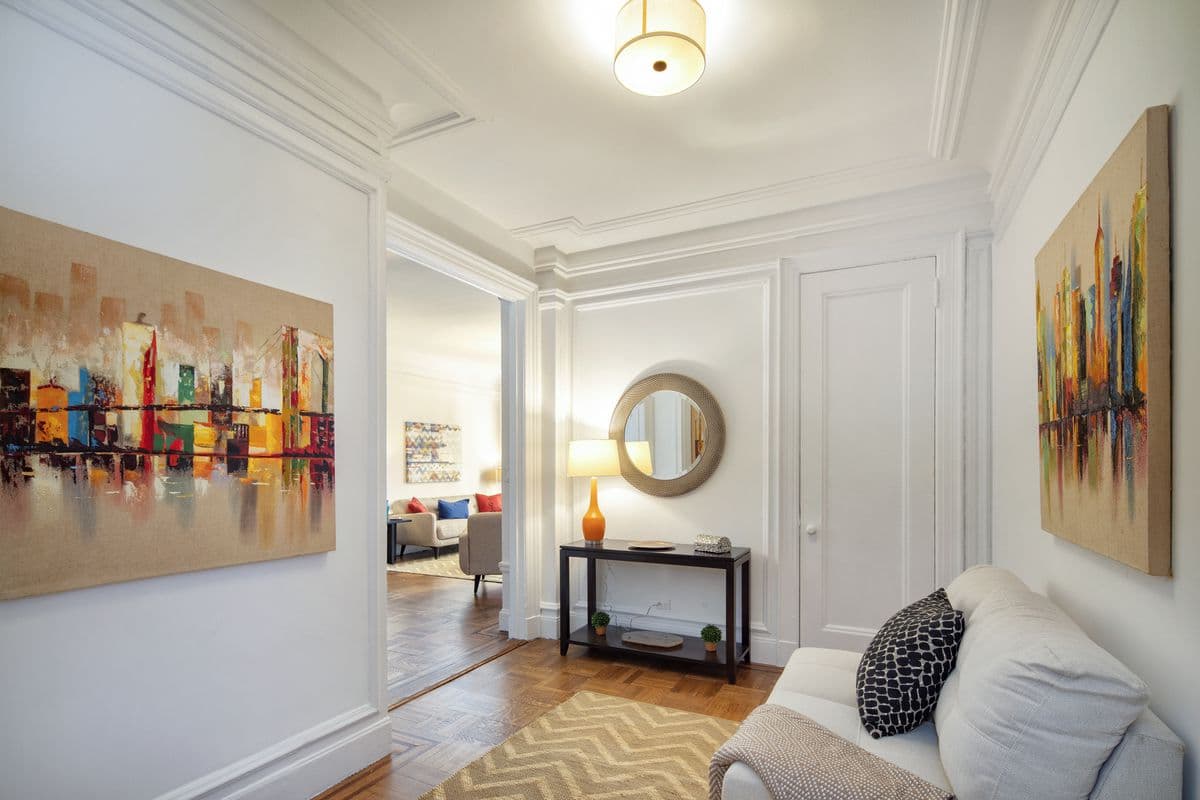 A two bedroom on the UWS, with classic prewar details, for $1,395,000