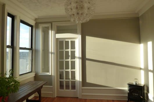 NYC Renovation Chronicles: Shaving off a slice of the living room to create a fab home office