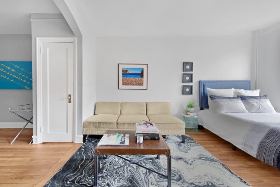 This Chelsea studio--now $200 less!--feels both compact and chic