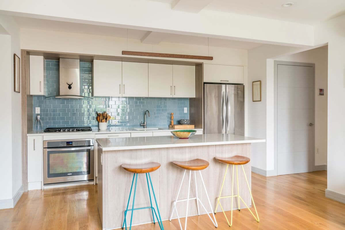 A modern two bedroom in Crown Heights, with a balcony and shared roof deck, for $950,000